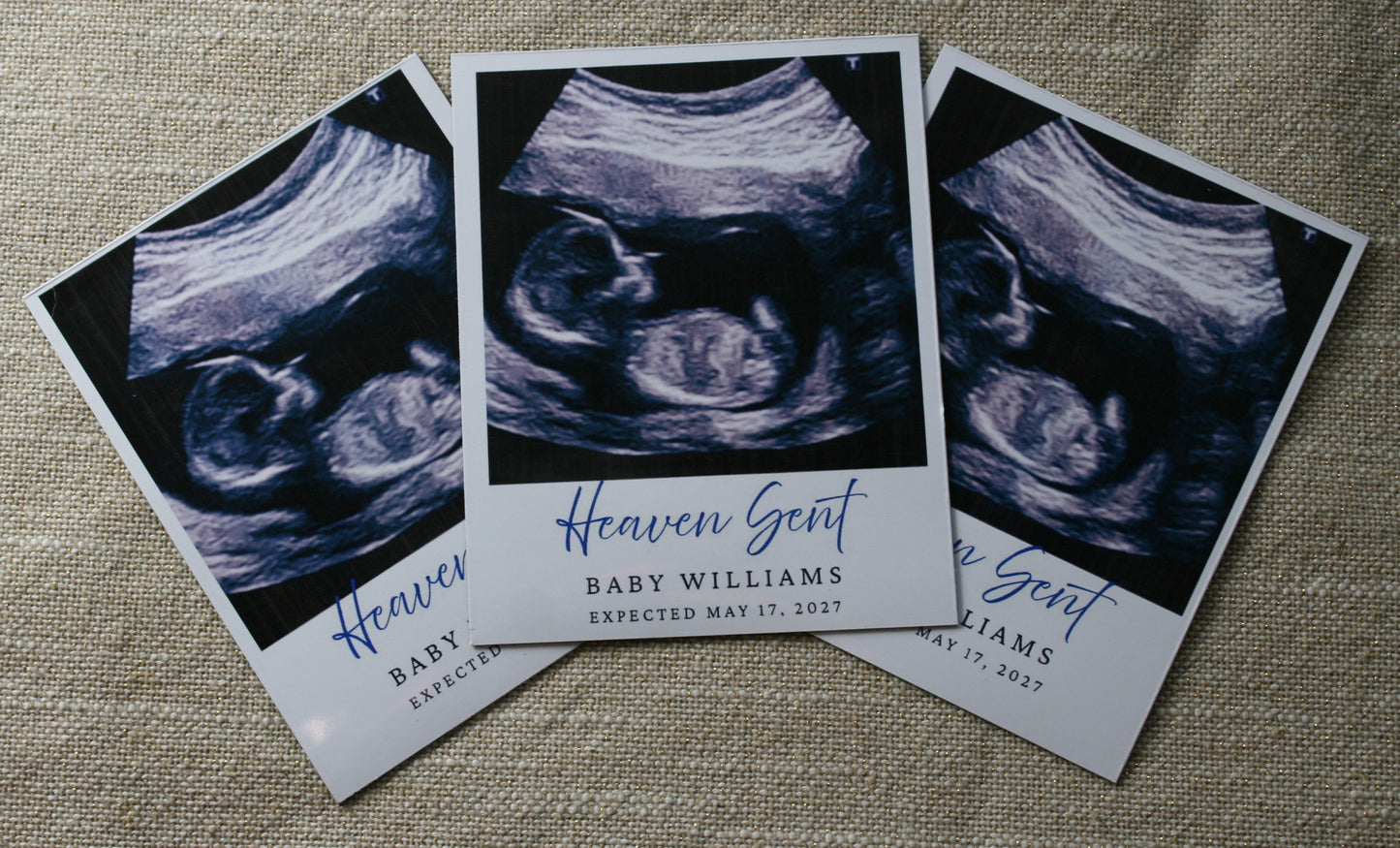 Ultrasound Baby Announcement 3.25 x 4 Magnets