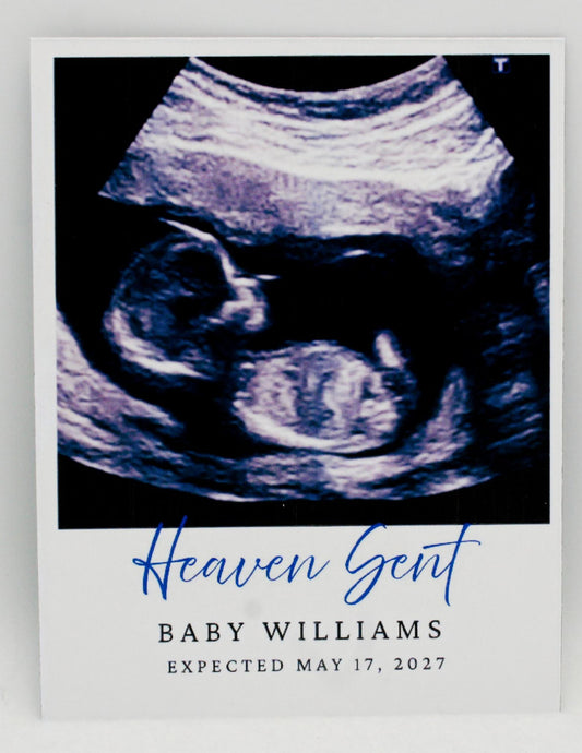 Ultrasound Baby Announcement 3.25 x 4 Magnets