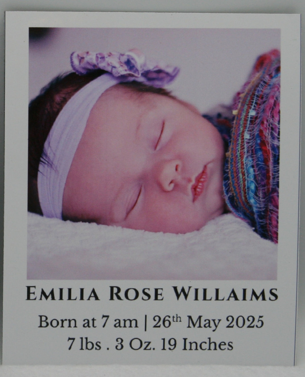 "Classic" Baby Announcement Magnets 3.25 x 4