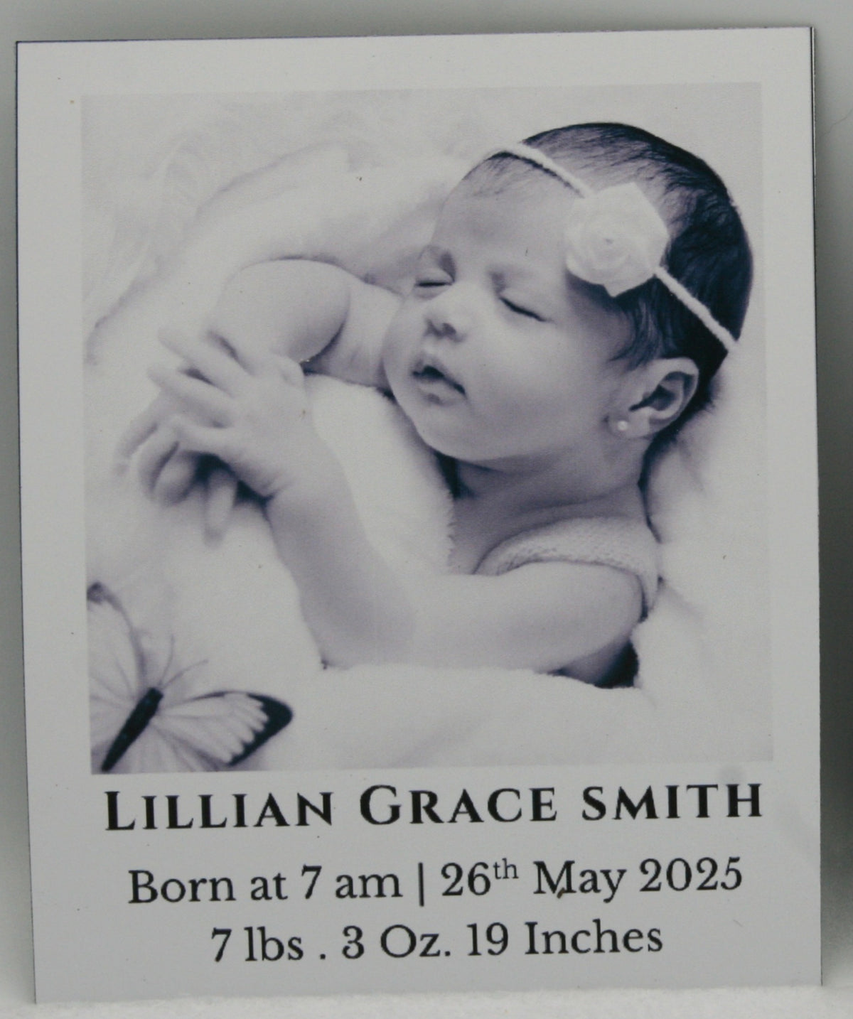 "Classic" Baby Announcement Magnets 3.25 x 4