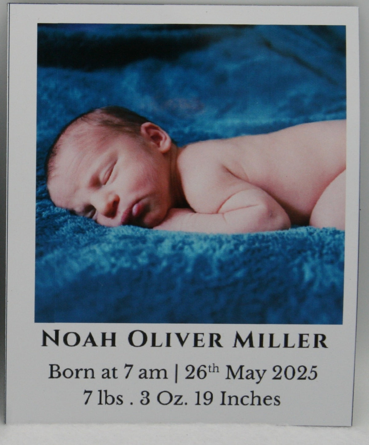 "Classic" Baby Announcement Magnets 3.25 x 4