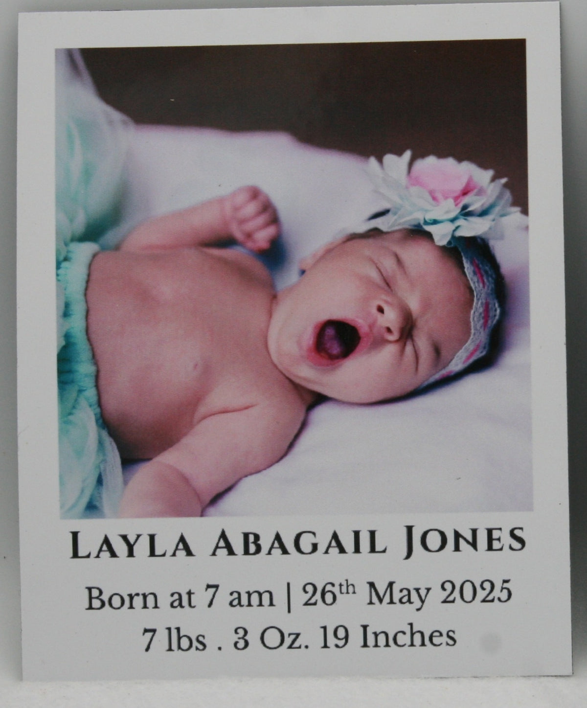 "Classic" Baby Announcement Magnets 3.25 x 4